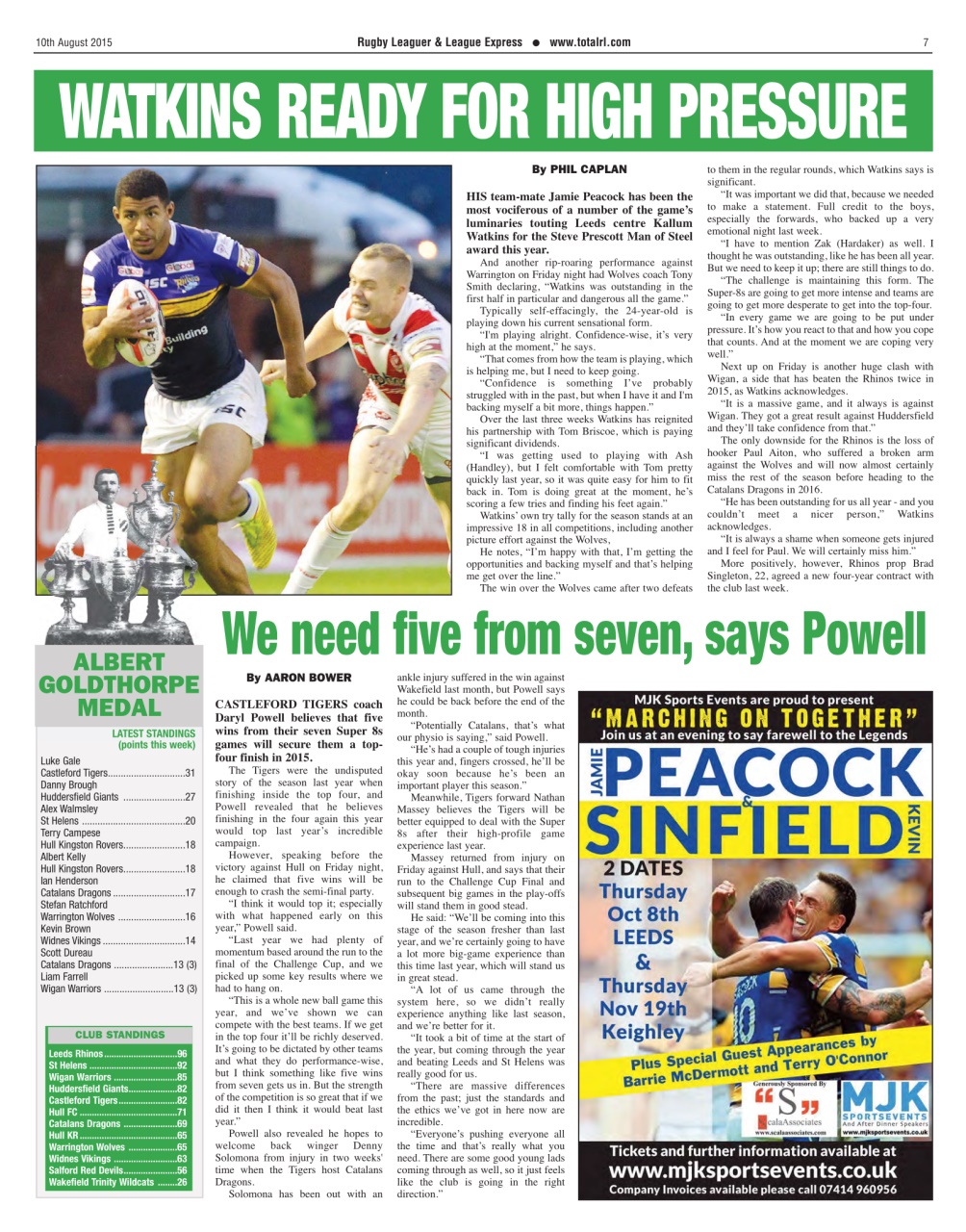 League Express Preview Pages