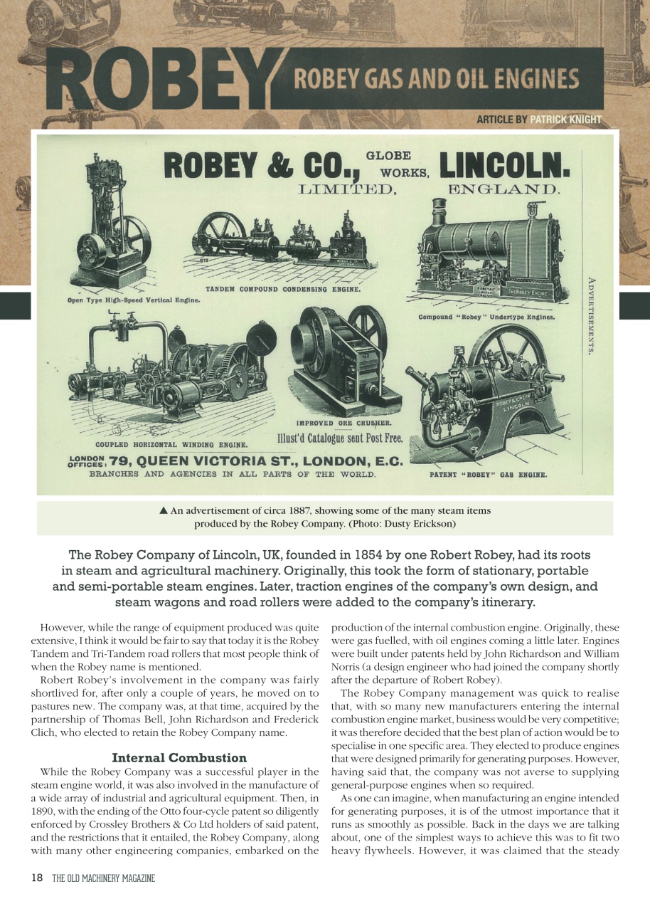 The Old Machinery Magazine Preview Pages