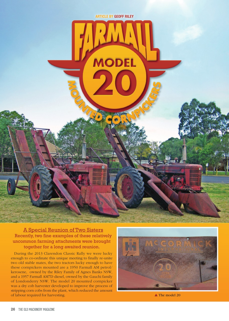 The Old Machinery Magazine Preview Pages