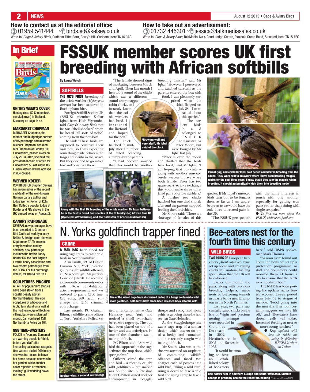 Cage & Aviary Birds Preview Pages