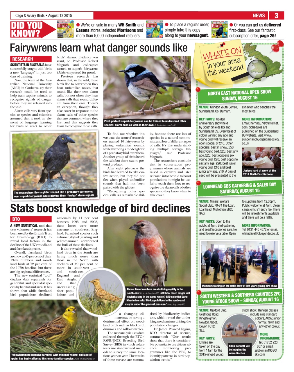 Cage & Aviary Birds Preview Pages