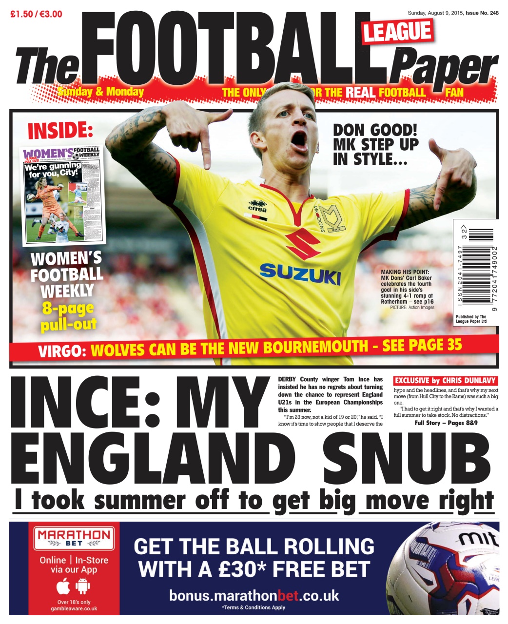The Football League Paper Preview Pages