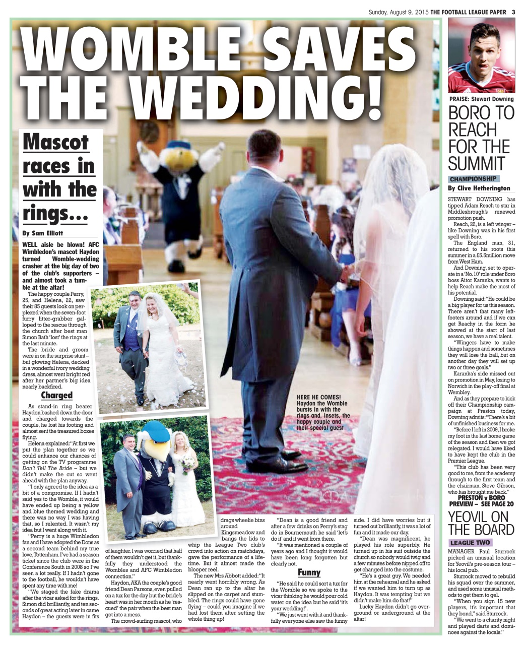 The Football League Paper Preview Pages