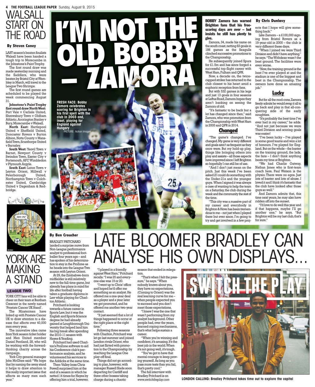 The Football League Paper Preview Pages