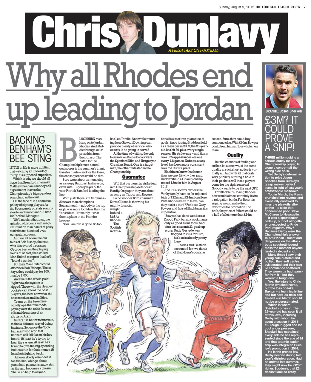 The Football League Paper Preview Pages