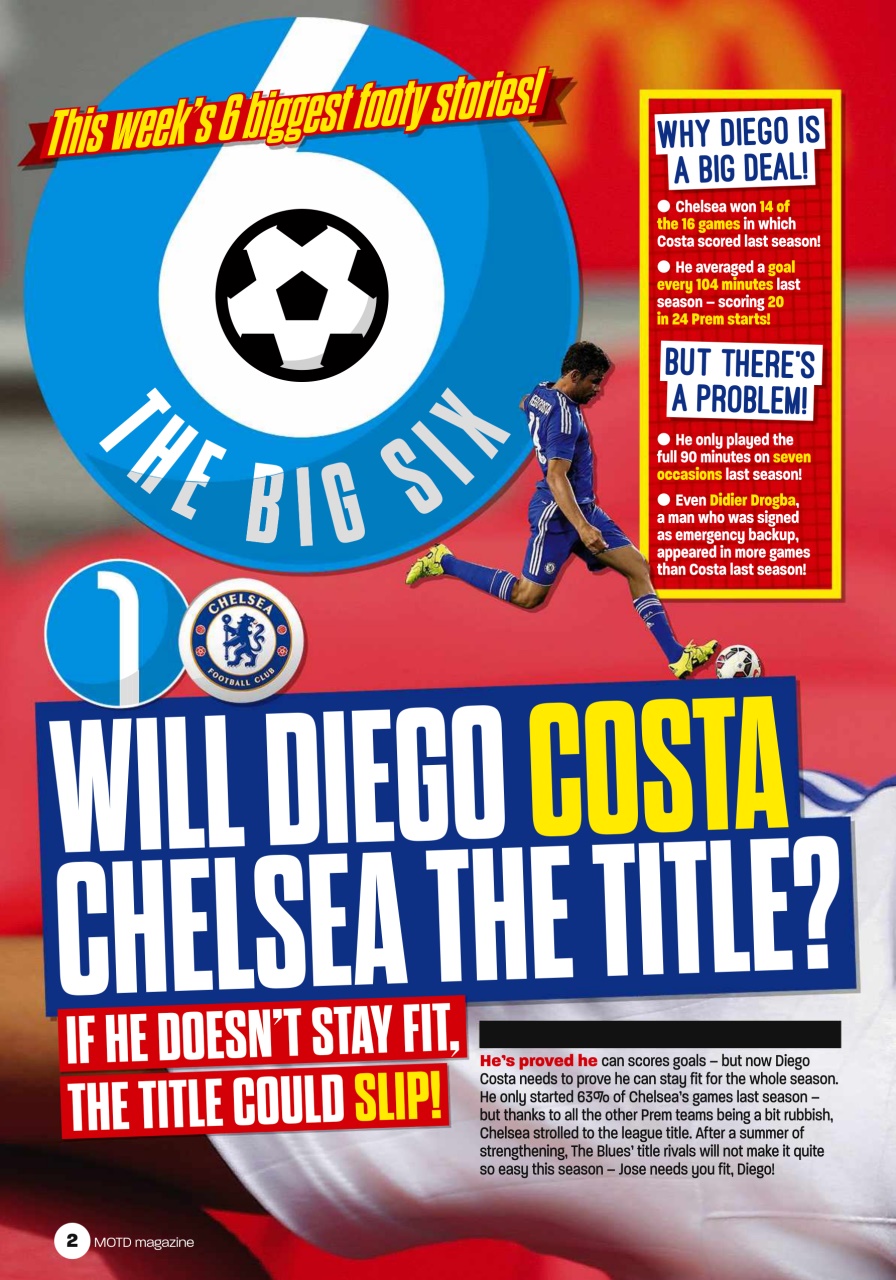 Match of the Day Preview Pages