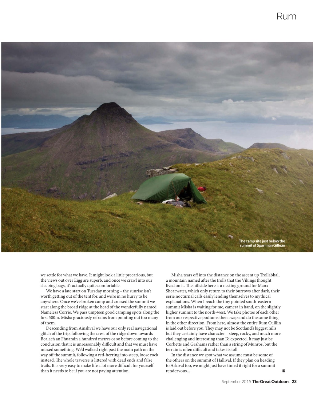 TGO - The Great Outdoors Magazine Preview Pages