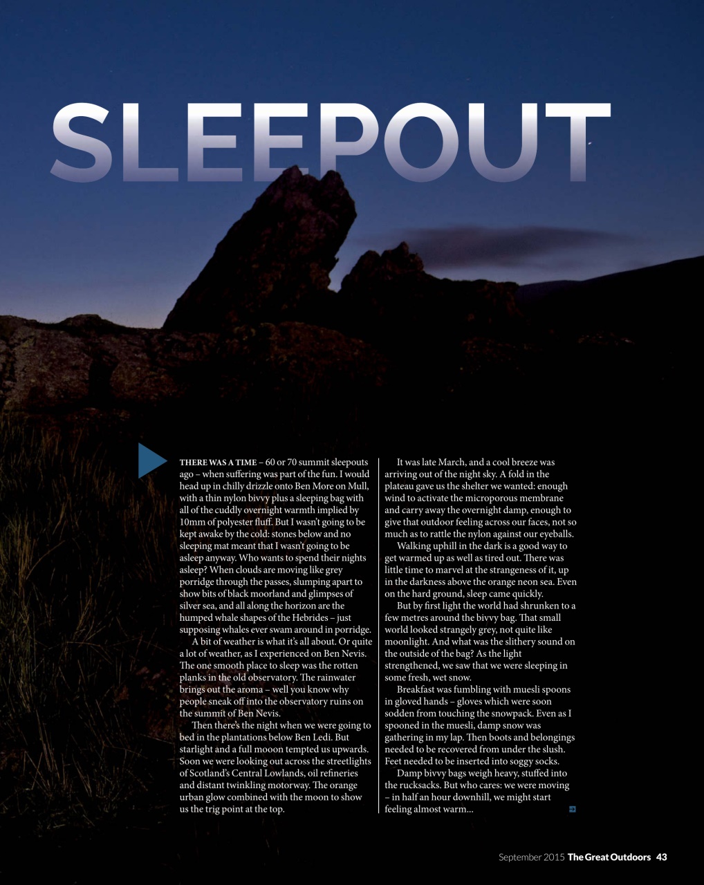 TGO - The Great Outdoors Magazine Preview Pages