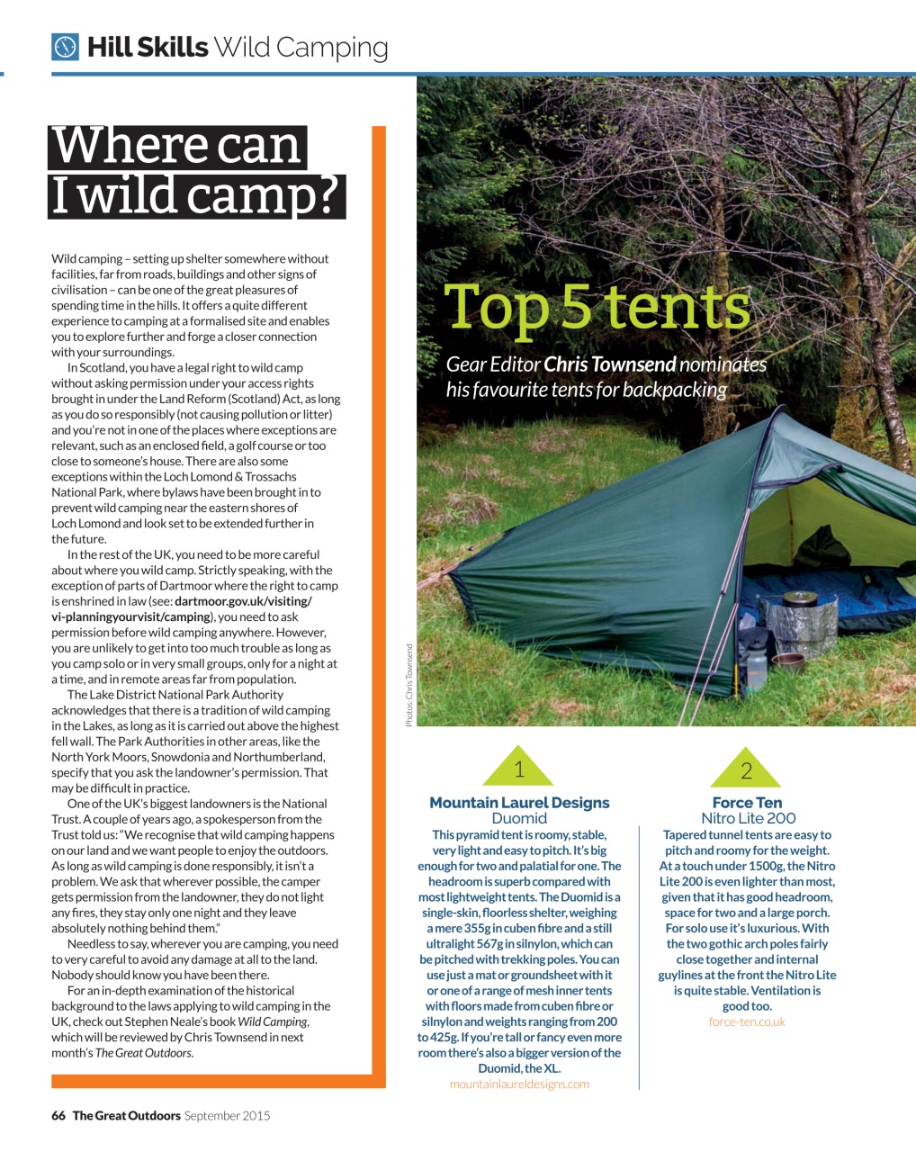 TGO - The Great Outdoors Magazine Preview Pages
