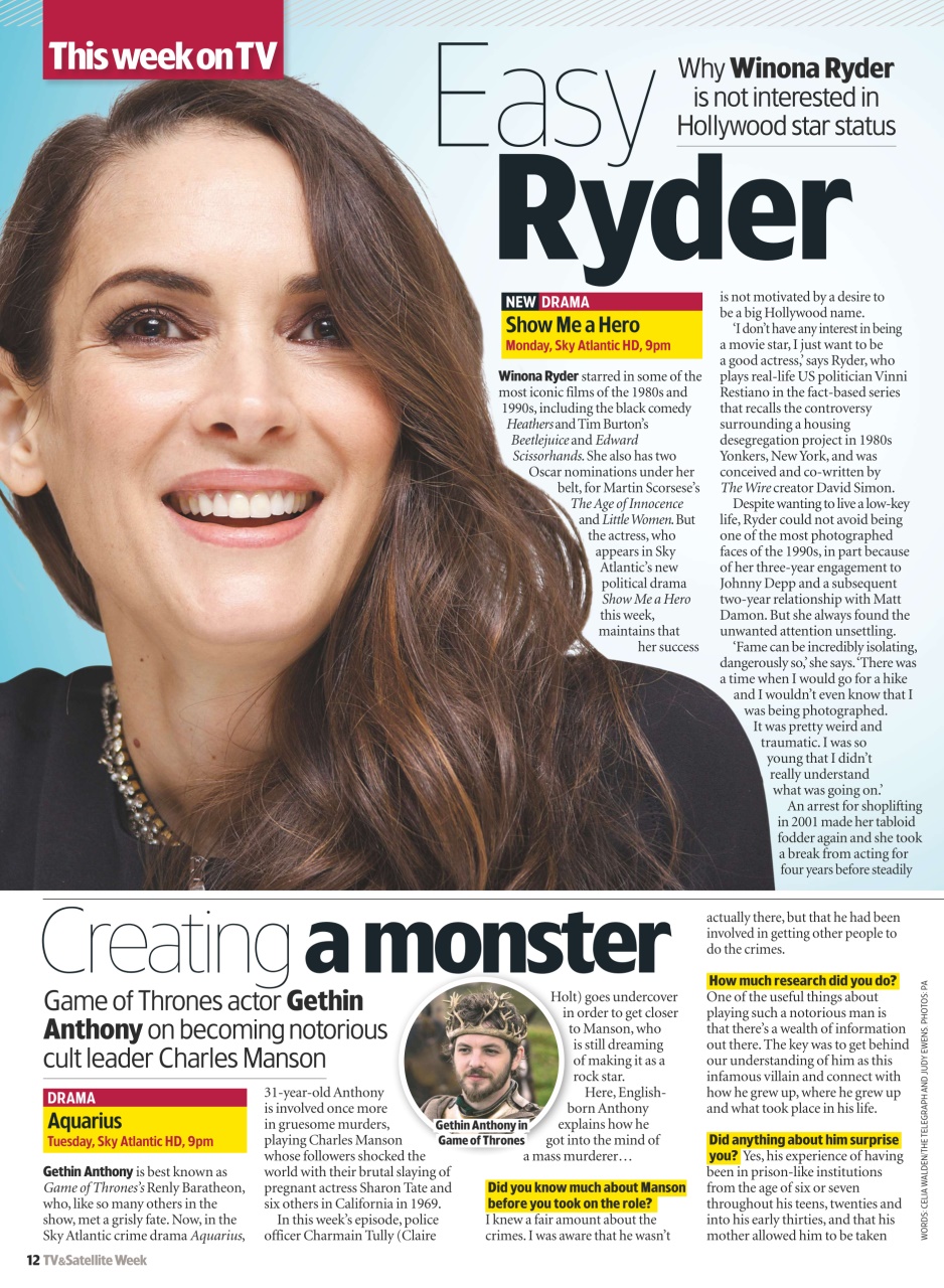 TV & Satellite Week Preview Pages