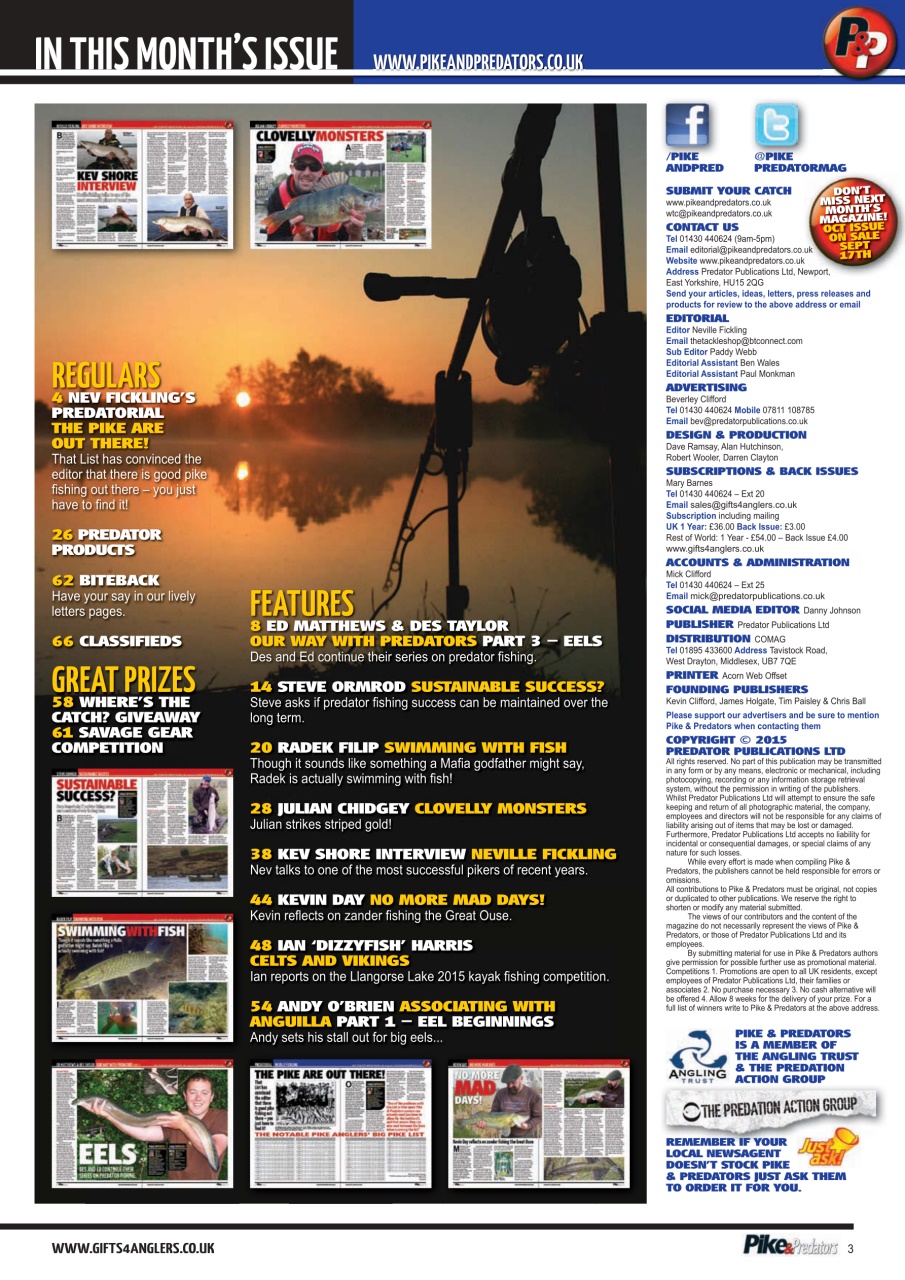 Pike & Predators Preview Pages