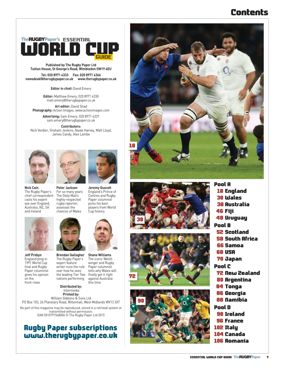 The Rugby Paper Preview Pages