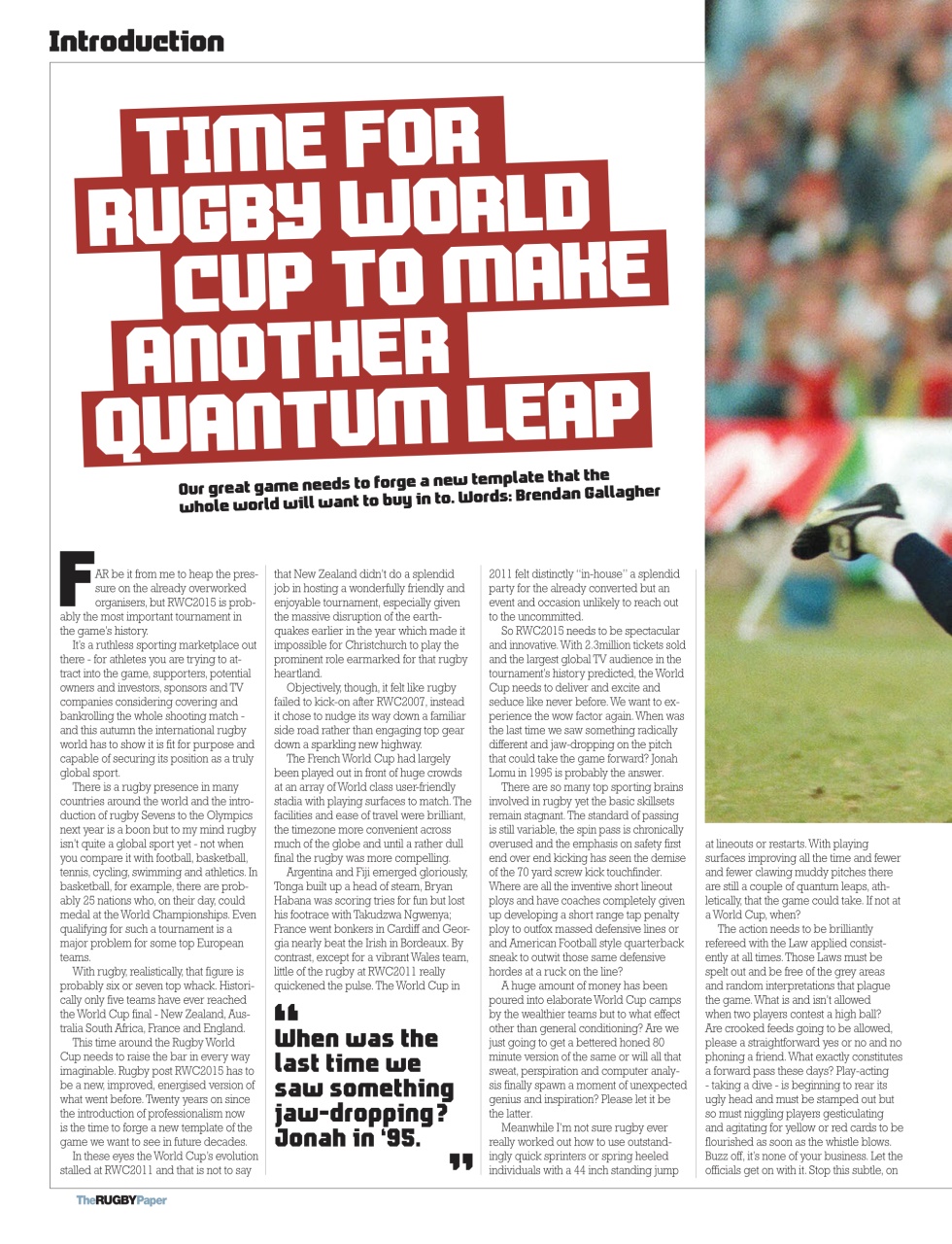 The Rugby Paper Preview Pages