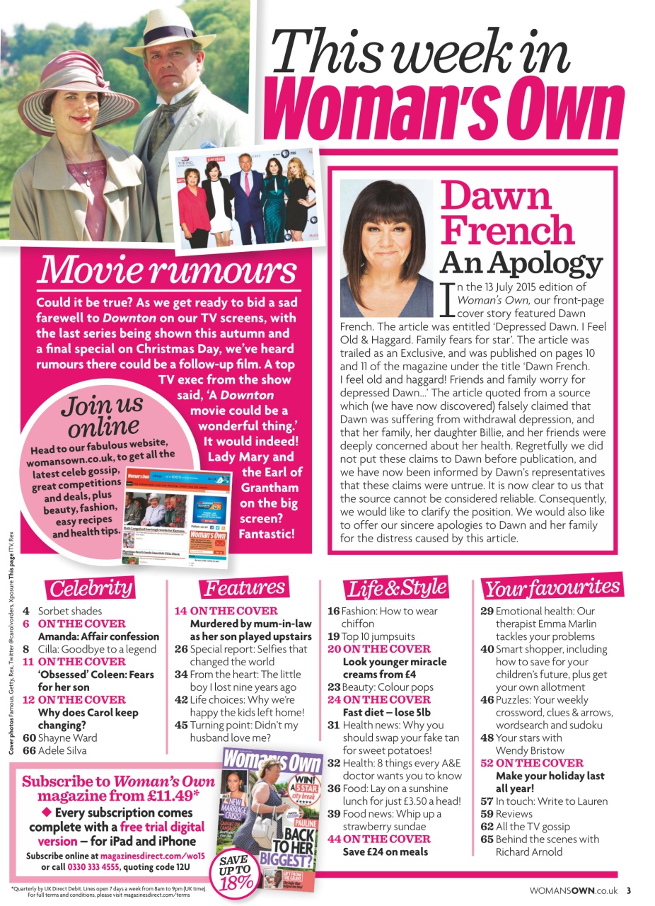 Woman's Own Preview Pages