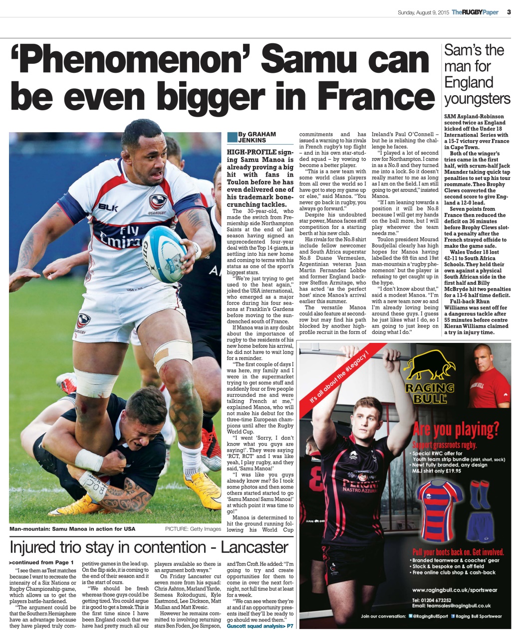 The Rugby Paper Preview Pages