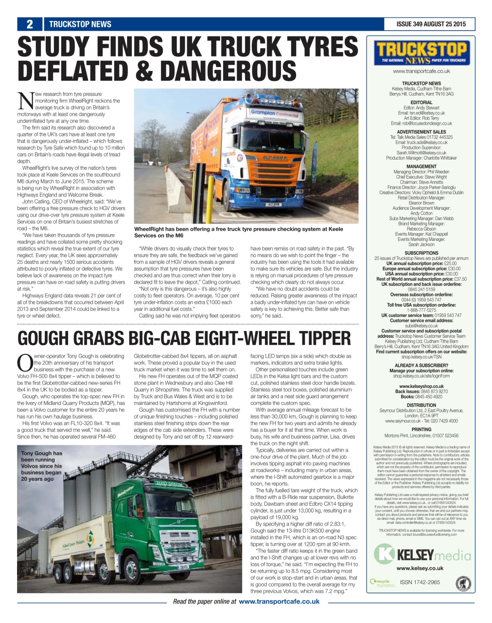 Truckstop News Preview Pages