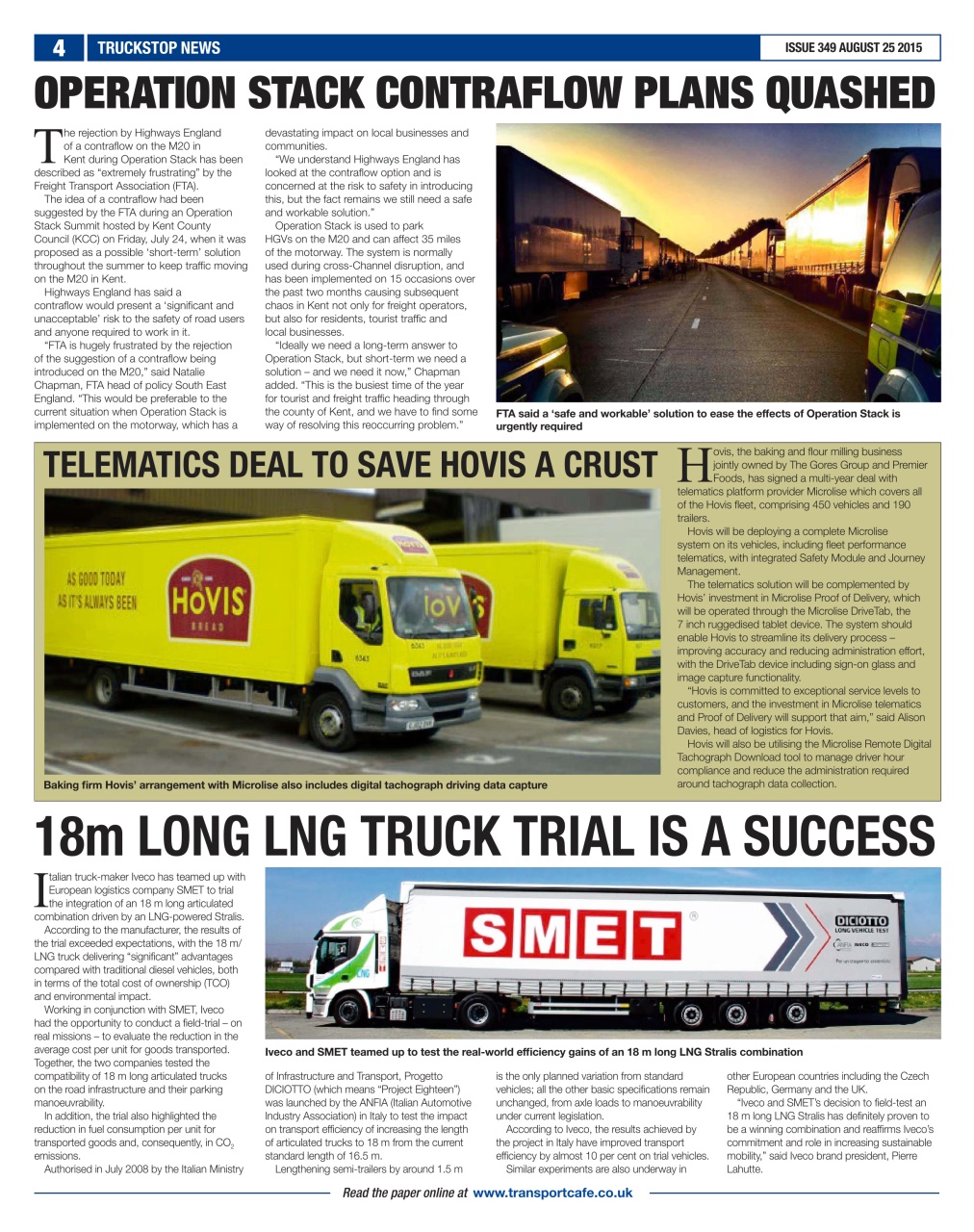 Truckstop News Preview Pages