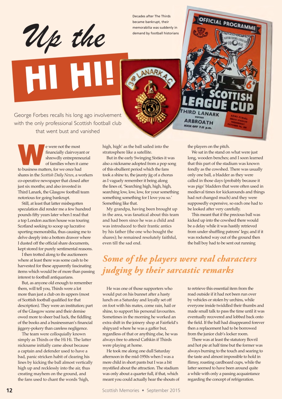 Scottish Memories Preview Pages