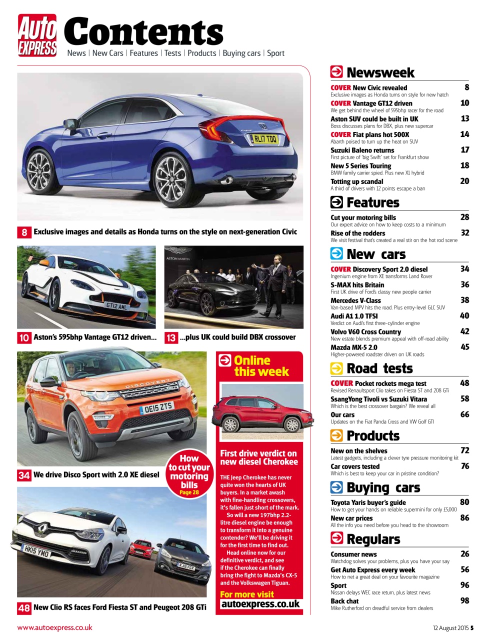 Auto Express Preview Pages