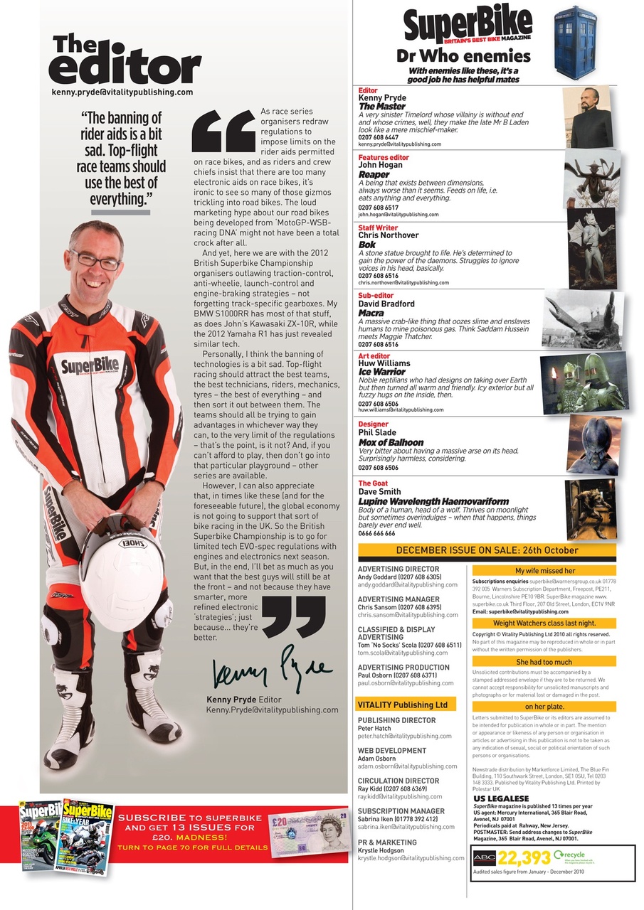 Superbike Magazine Preview Pages