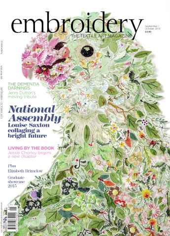 Embroidery Magazine issue September October 2015