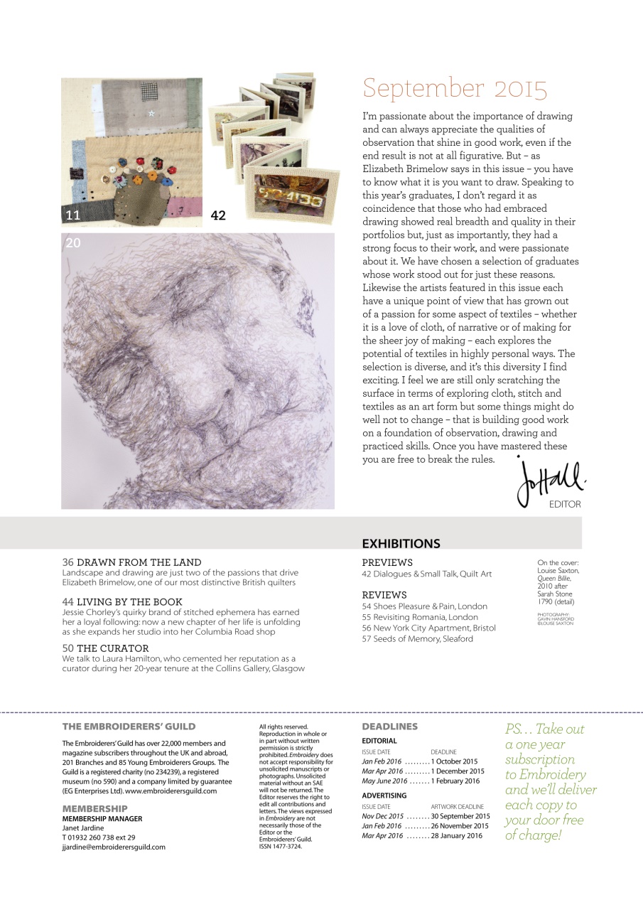 Embroidery Magazine Preview Pages