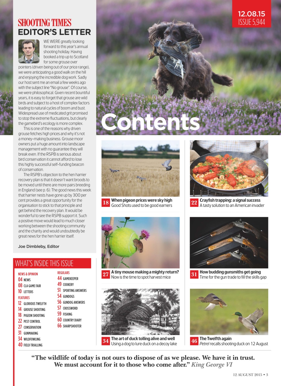 Shooting Times & Country Preview Pages