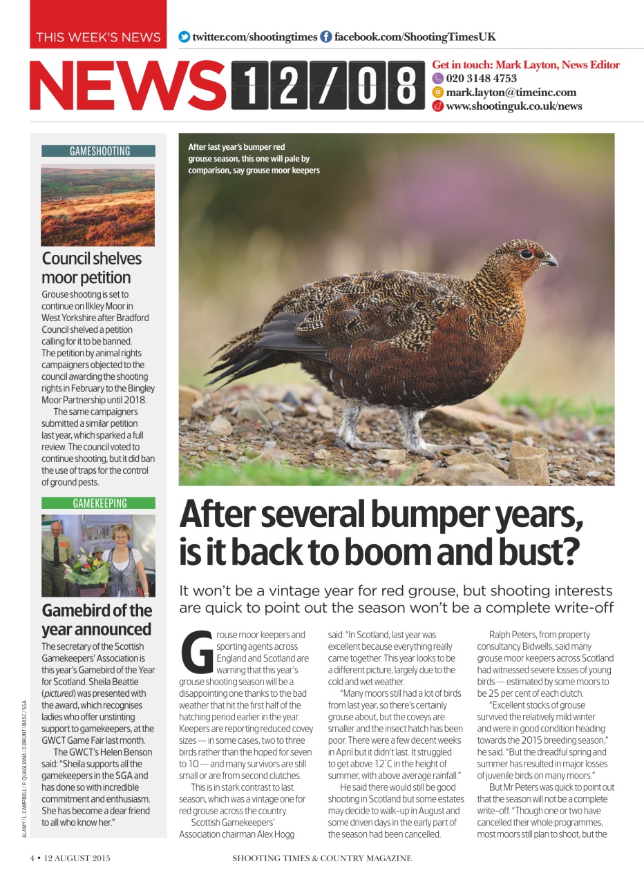 Shooting Times & Country Preview Pages