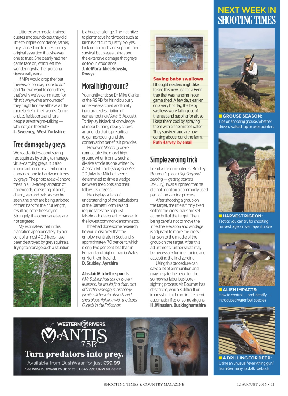 Shooting Times & Country Preview Pages