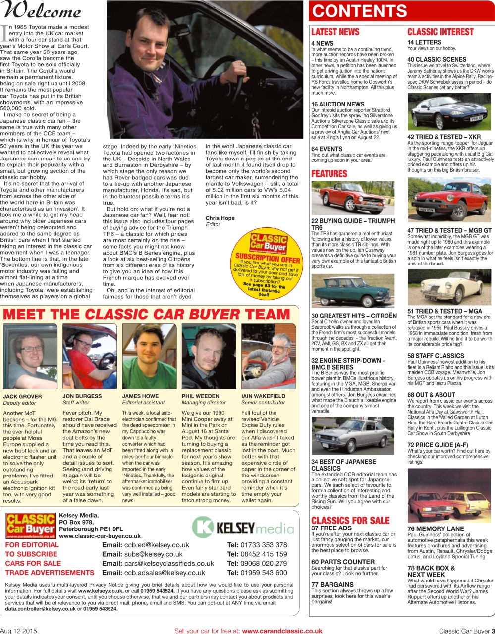 Classic Car Buyer Preview Pages