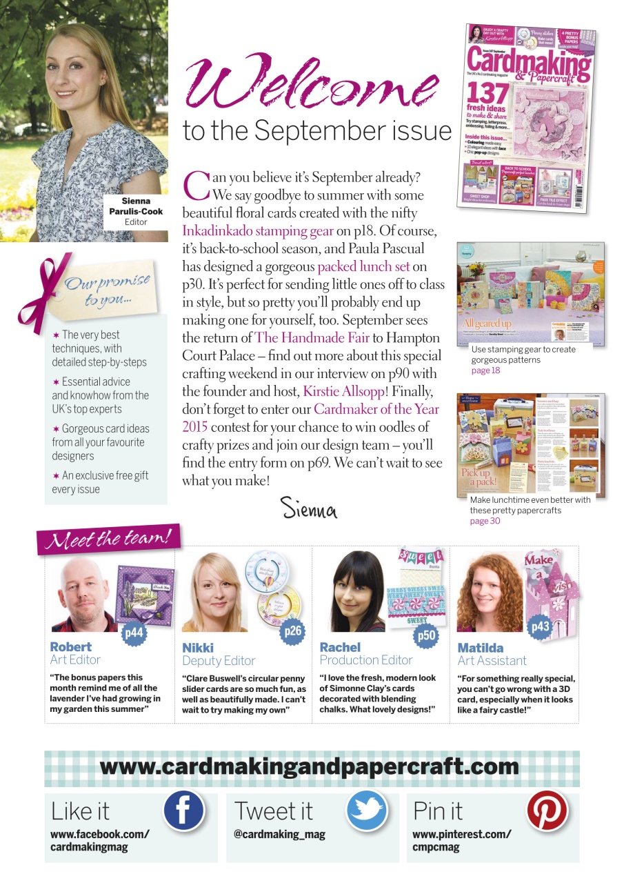 Cardmaking & Papercraft Preview Pages