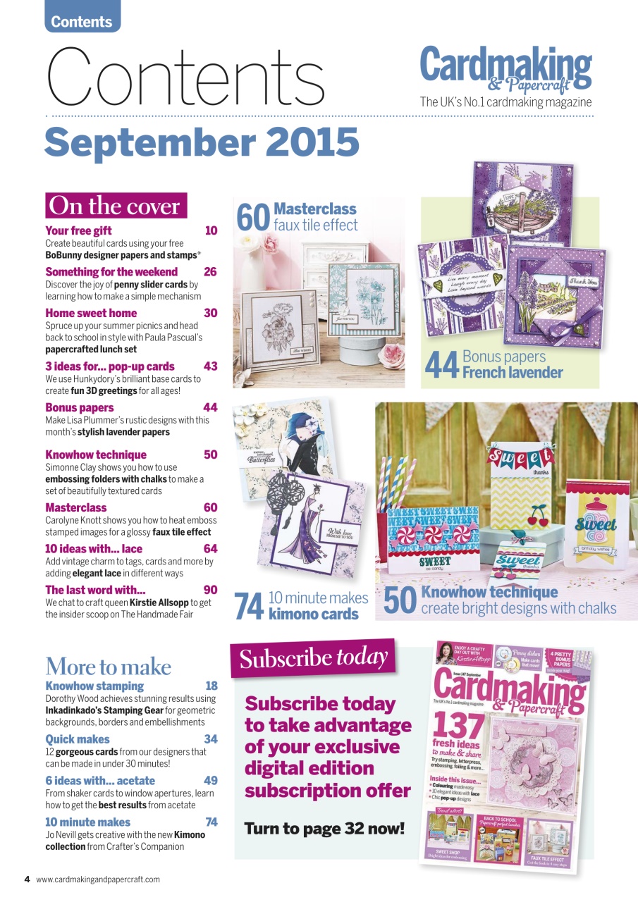 Cardmaking & Papercraft Preview Pages