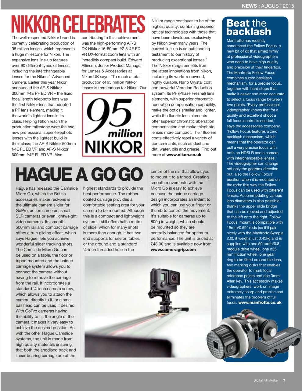 Digital FilmMaker Preview Pages