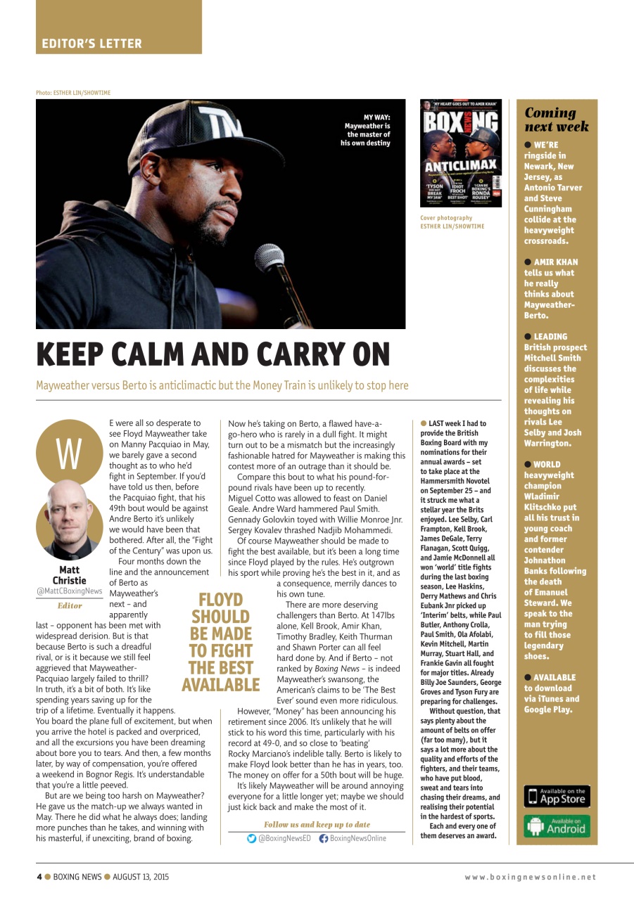 Boxing News Preview Pages