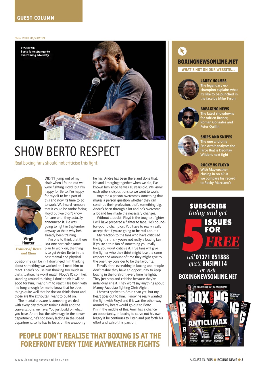 Boxing News Preview Pages