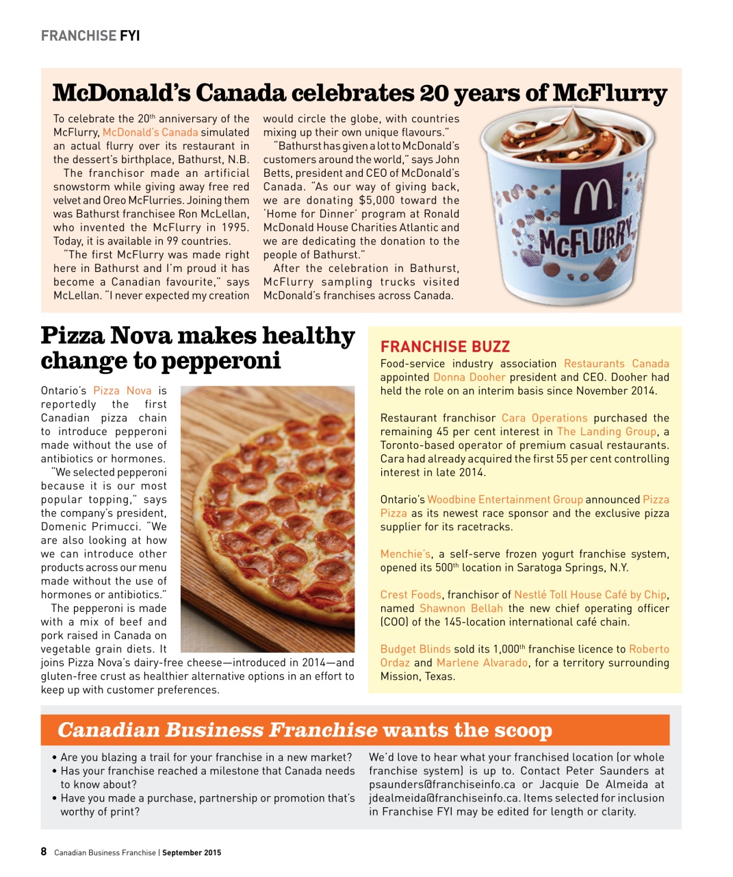 Canadian Business Franchise Preview Pages