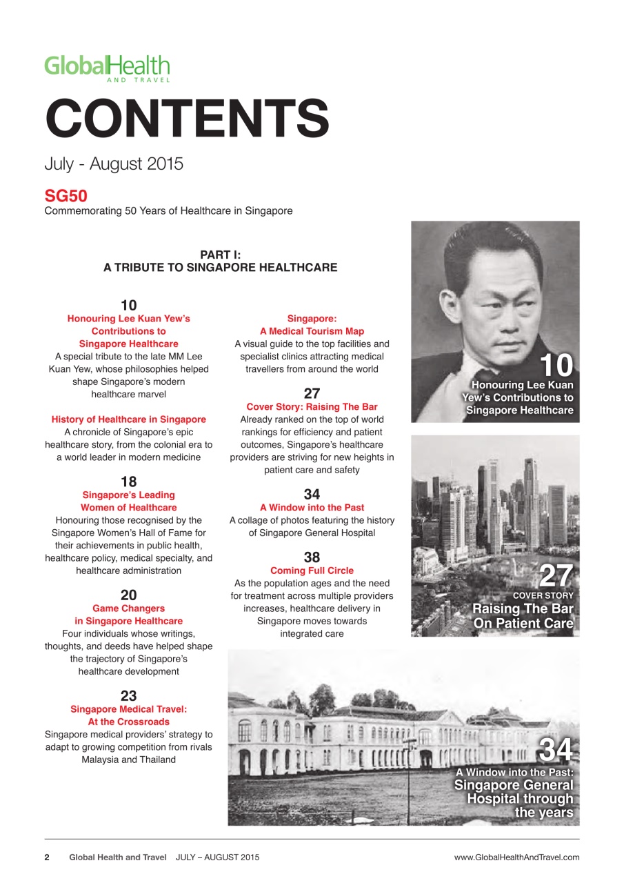 Global Health and Travel Preview Pages