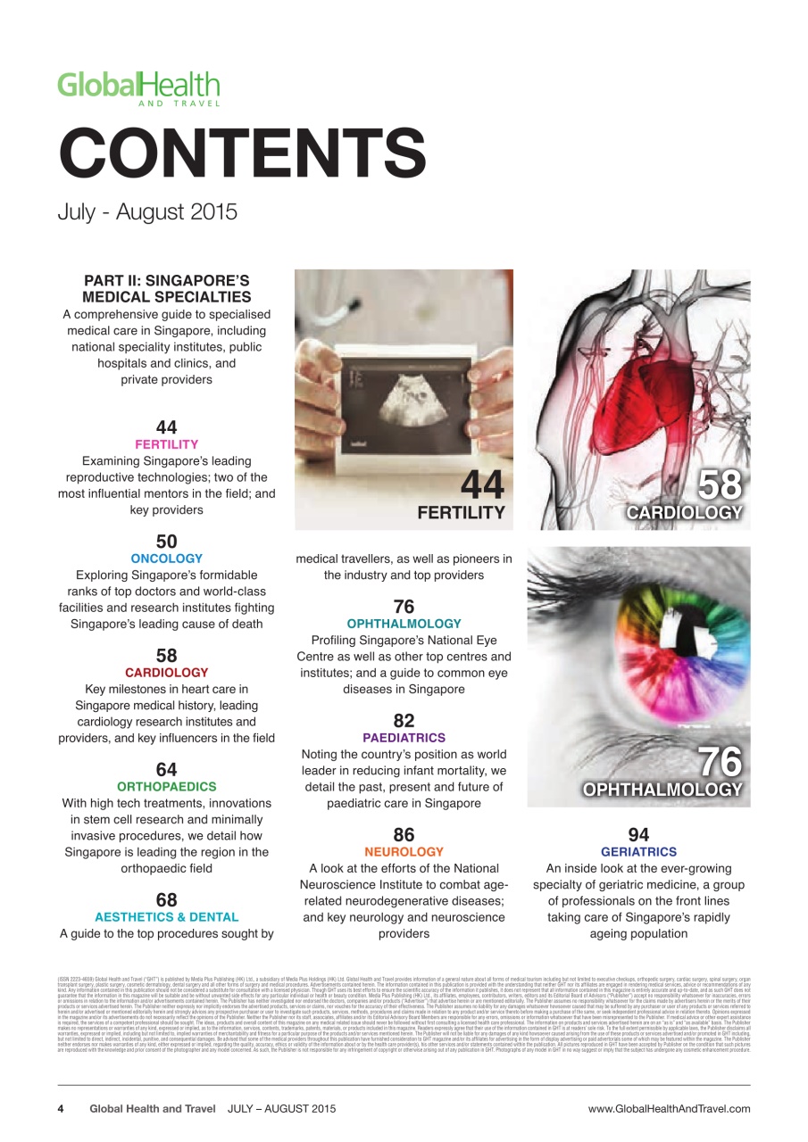 Global Health and Travel Preview Pages