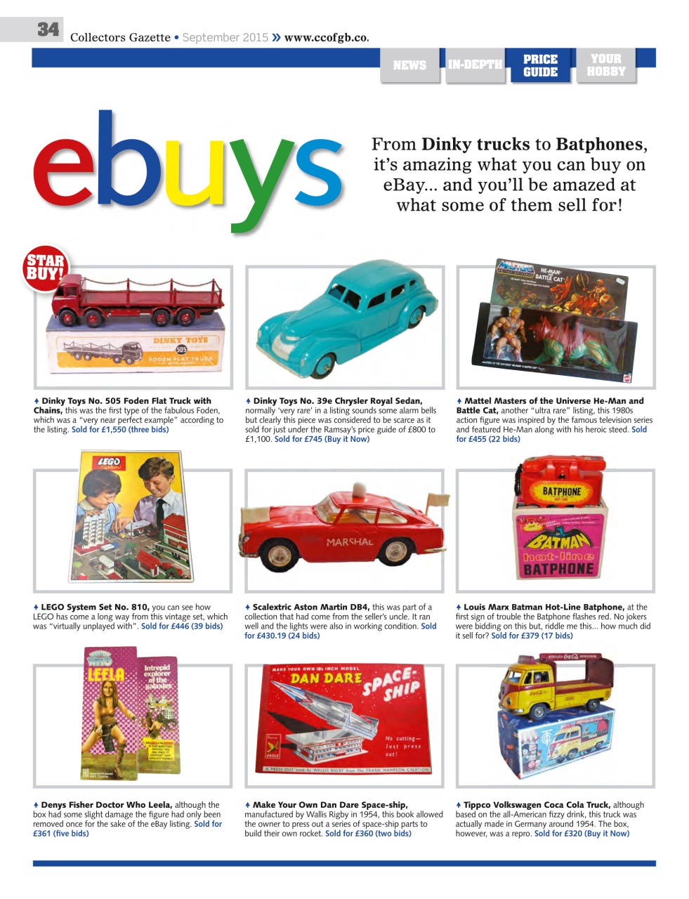 Collectors Gazette Preview Pages