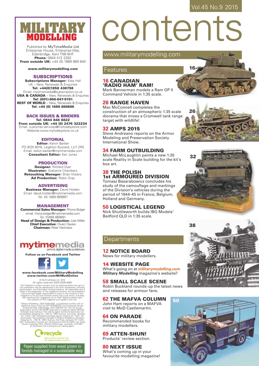 Military Modelling International Magazine Preview Pages