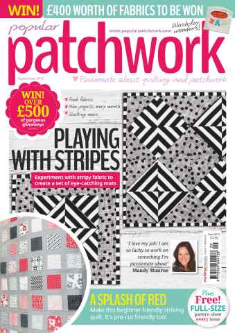 Popular Patchwork Magazine issue September 2015
