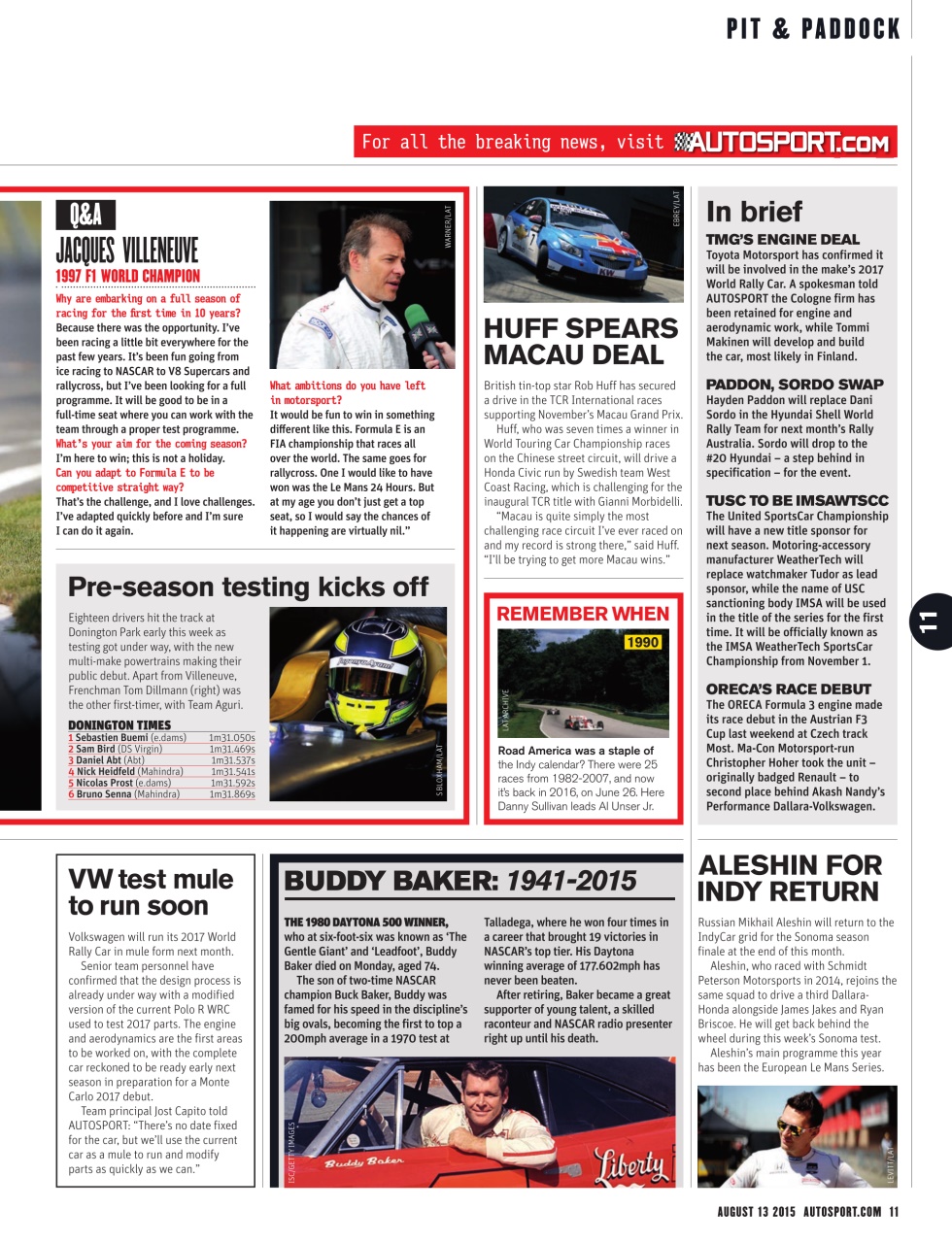 Autosport Preview Pages