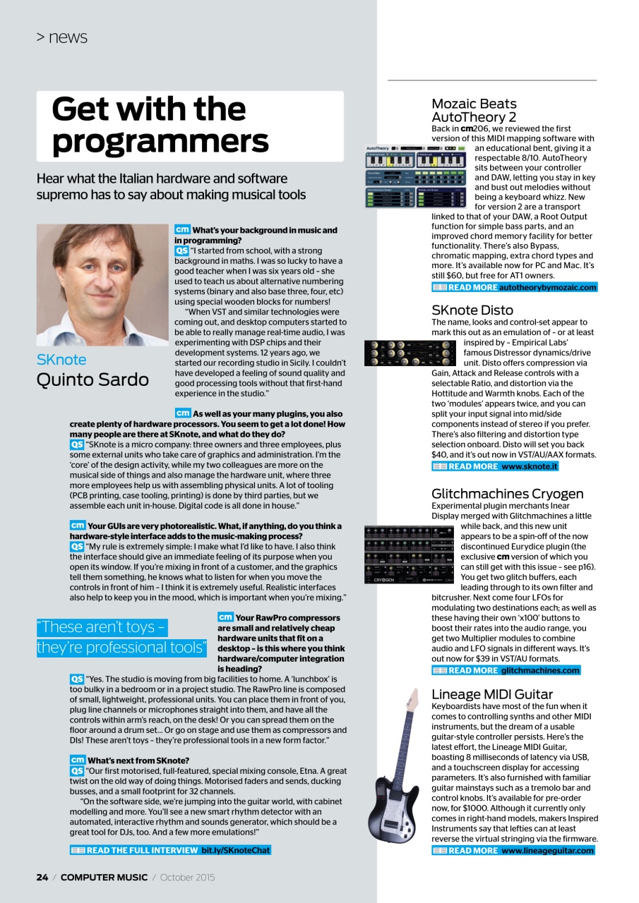 Computer Music Preview Pages