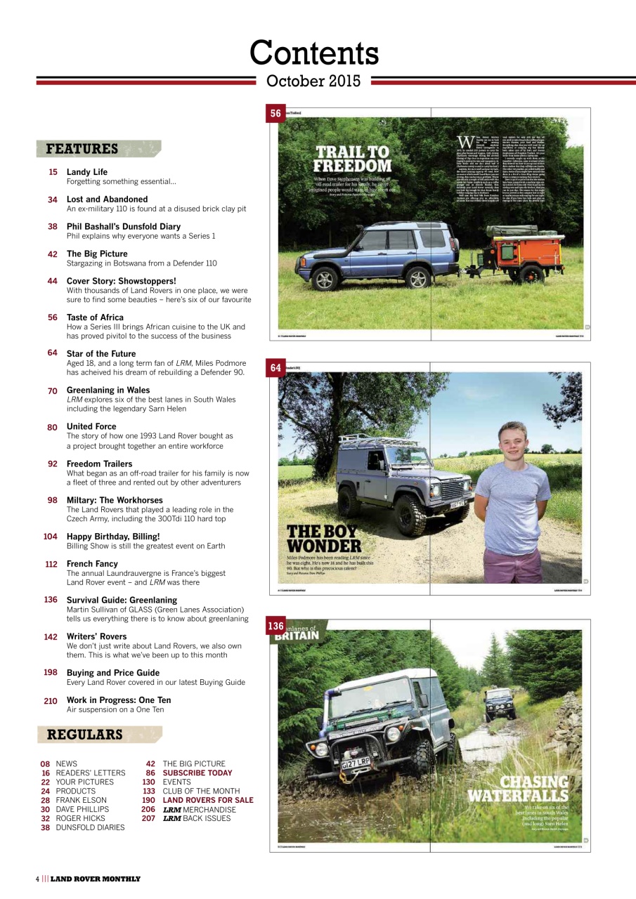 Land Rover Monthly Preview Pages
