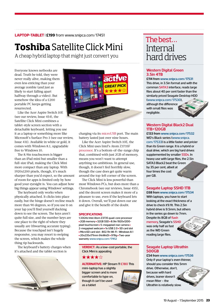 Computer Active Preview Pages