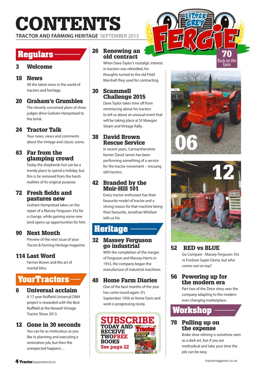 Tractor & Farming Heritage Magazine Preview Pages