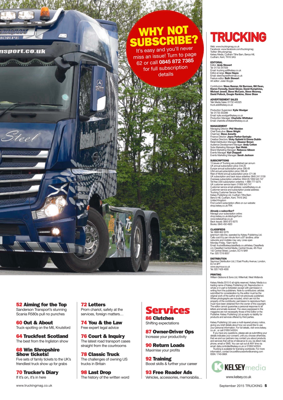 Trucking Magazine Preview Pages