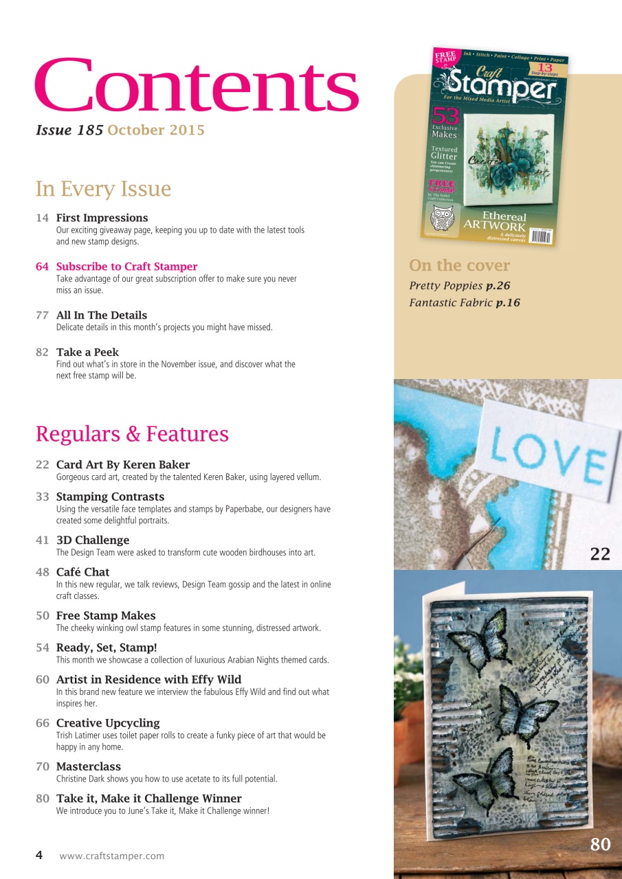 Craft Stamper Preview Pages