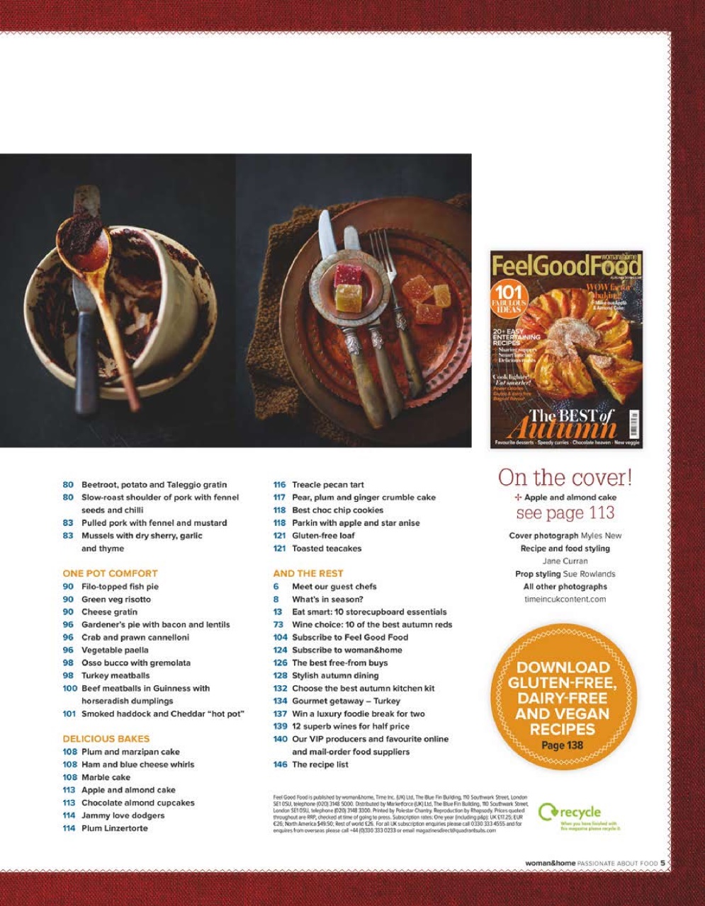 Woman & Home Feel Good Food Preview Pages