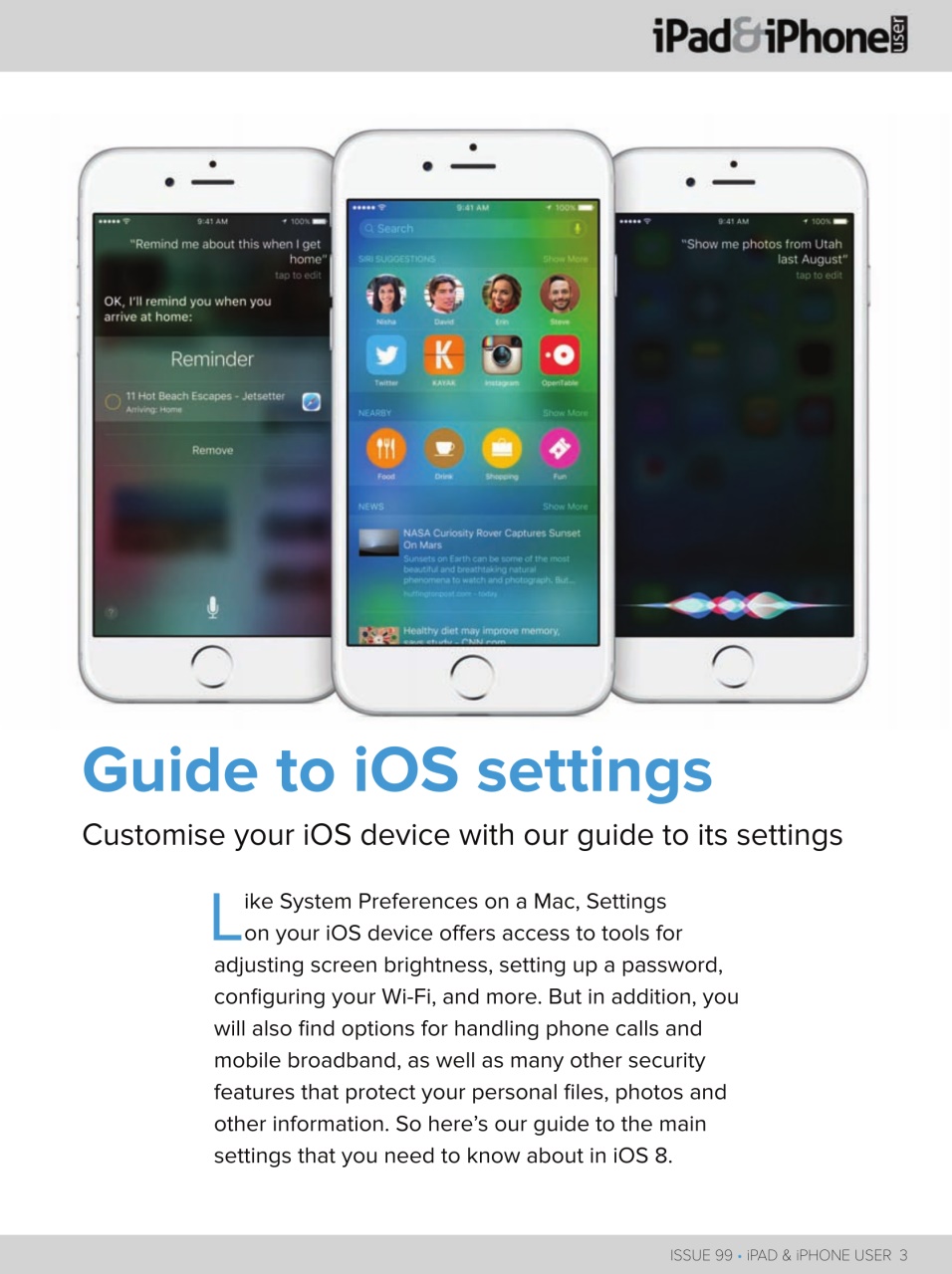 iPad and iPhone User Preview Pages
